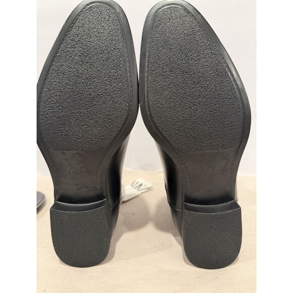 Zara Men Pointed Toe Chelsea Boots Black Faux Leather US 9 EUR 42 Ref: 2010/120 - Picture 9 of 11